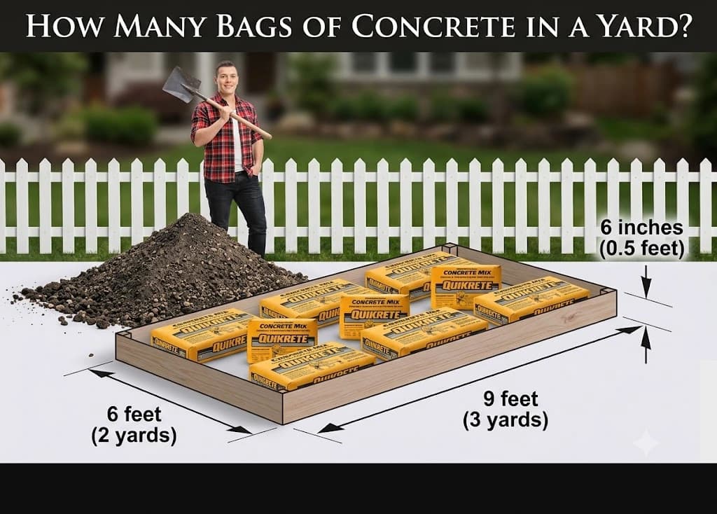 How Many Bags of Concrete Do I Need? Slabs & Post Math